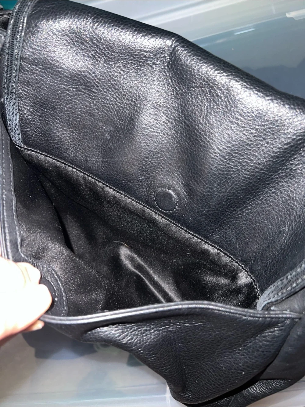 Coach Black Leather Shoulder Hobo with Silver Hardware: Vintage